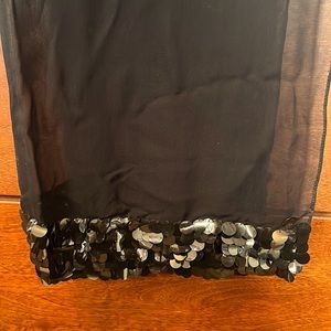 Women’s Liz Claiborne chiffon scarf with sequins.